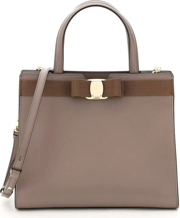 Salvatore Ferragamo Vara Bow Medium Tote Bag