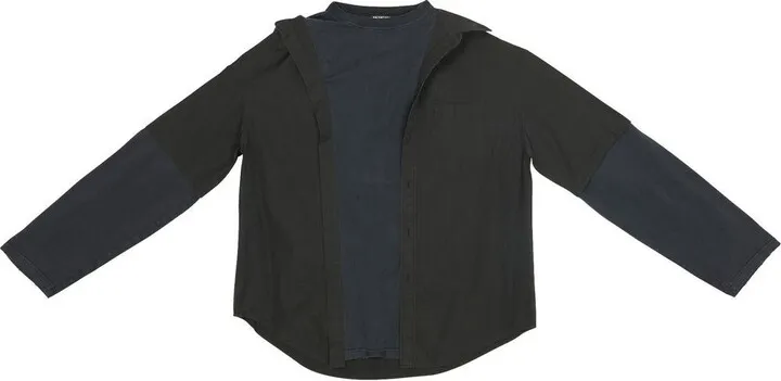 BB Icon trompe l'oeil print shirt
