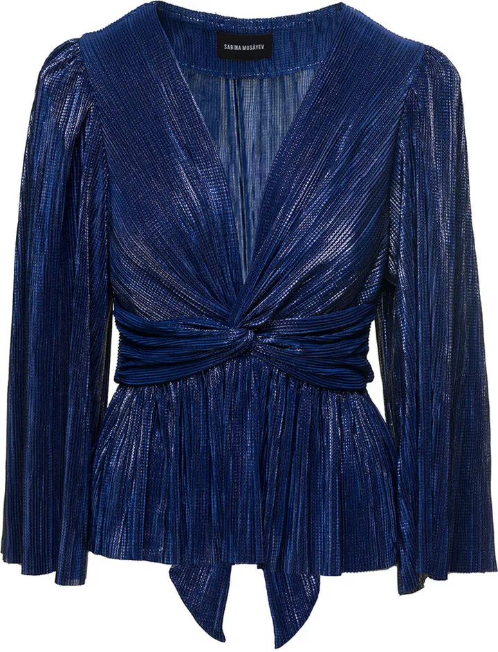 Long Sleeves Plisse Top
