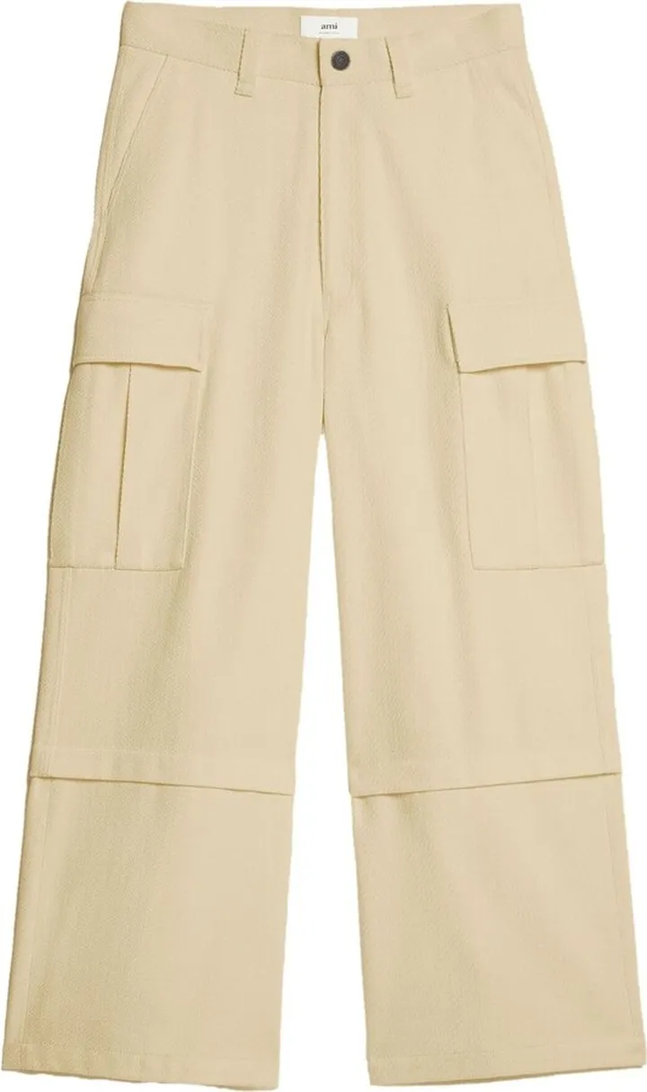 Wide-Leg Cargo Trousers