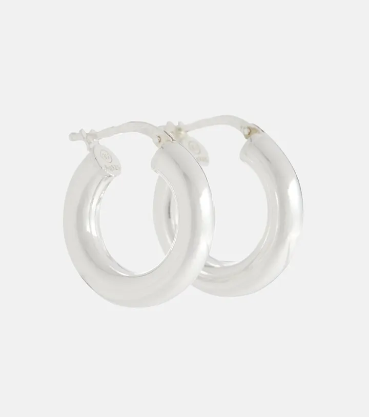 Essentials sterling silver hoop earrings