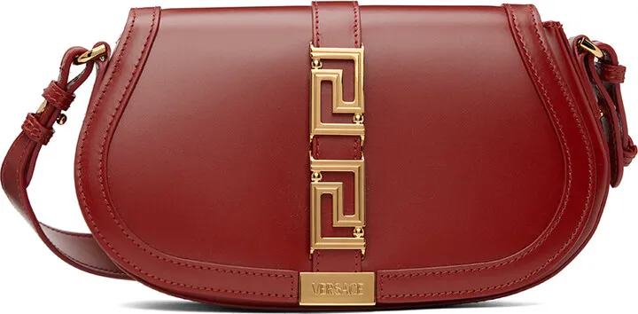 Versace Red Greca Goddess Bag