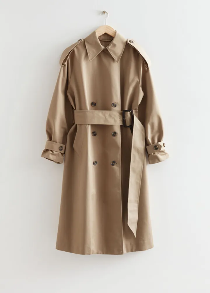 Wide Belt Trench Coat