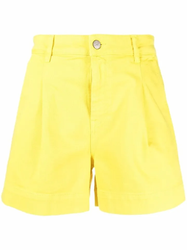 Cabare pleat-detail shorts