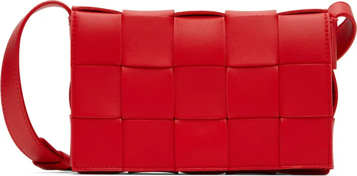 Bottega Veneta Red Small Cassette Bag