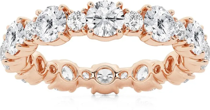 Rose Gold Lab Created Diamond Ring - 2.75 ctw