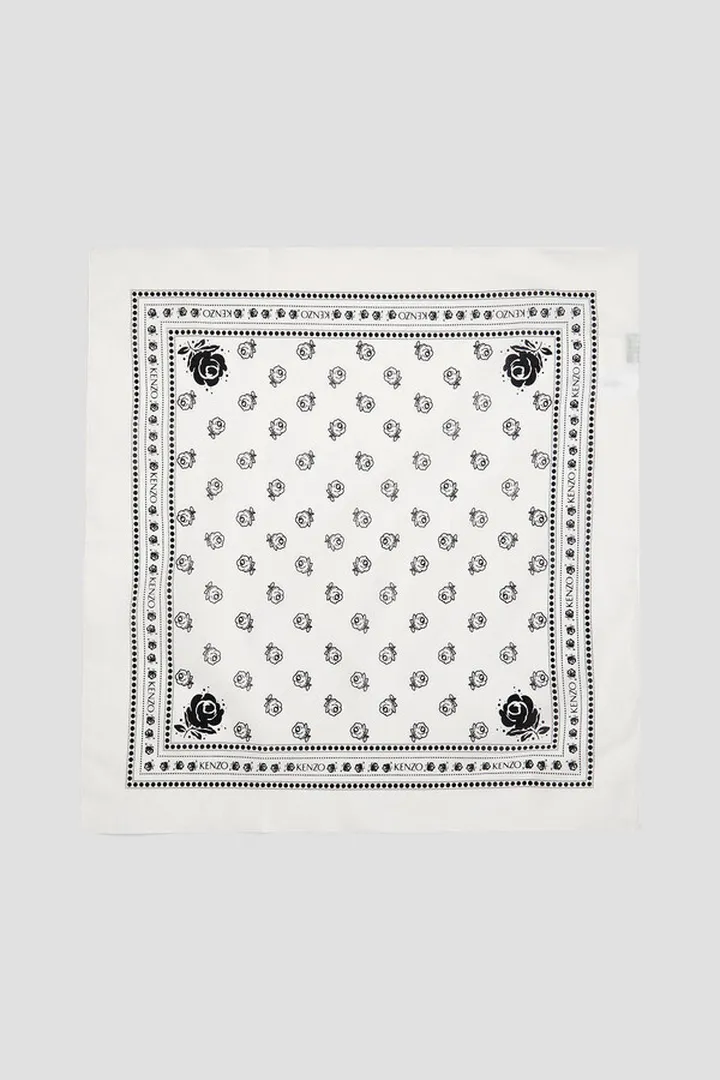 Printed cotton-voile bandana