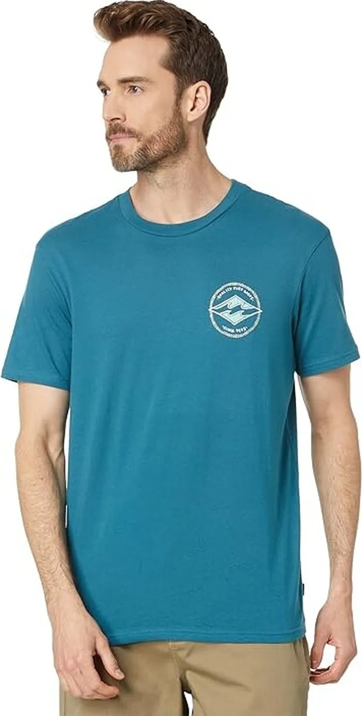 Billabong Rotor Diamond Short Sleeve Tee (Blue Lagoon) Men's Clothing