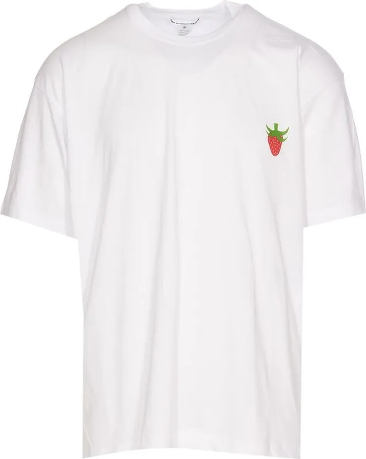 Comme des Garçons Shirt Strawberry Printed Crewneck T-Shirt