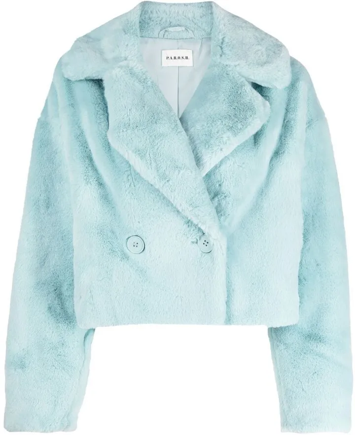 Cropped Faux-Fur Jacket