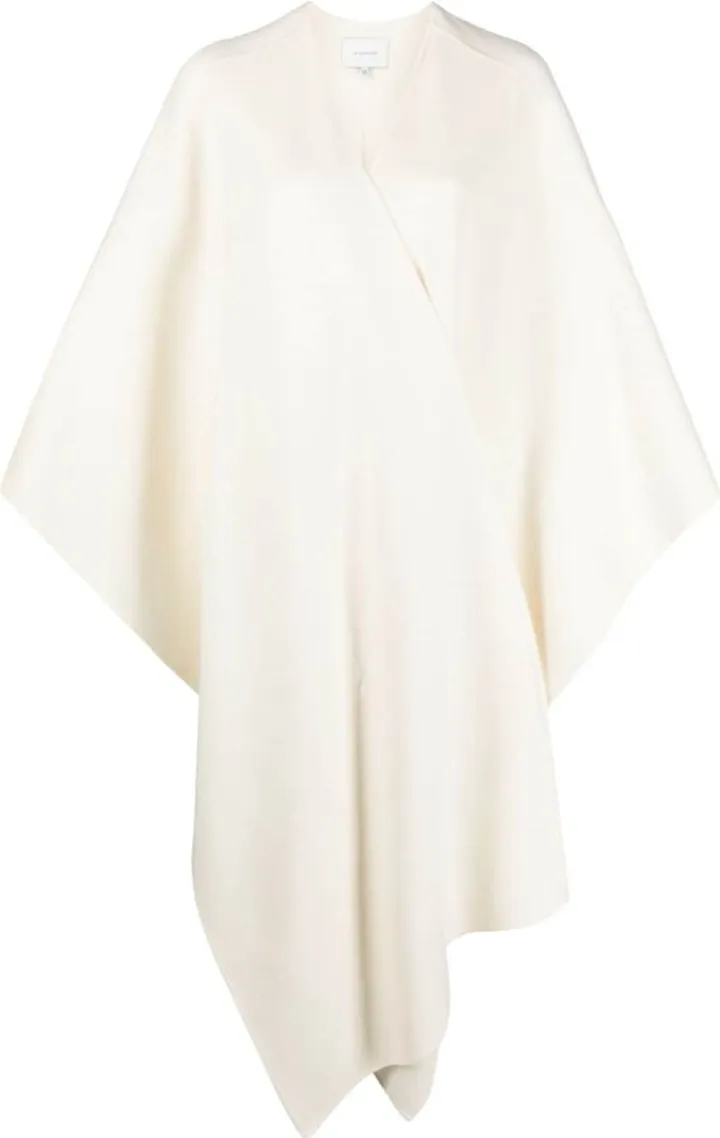 Draped Virgin Wool Cape