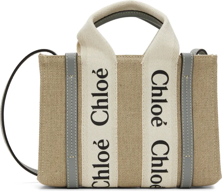 Chloé Beige Mini Woody Tote