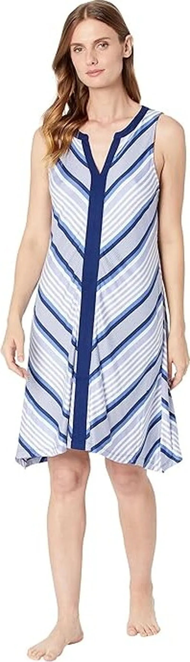 Tommy Bahama Tank Sleep Dress (Blue Stripe) Women's Pajama Sets