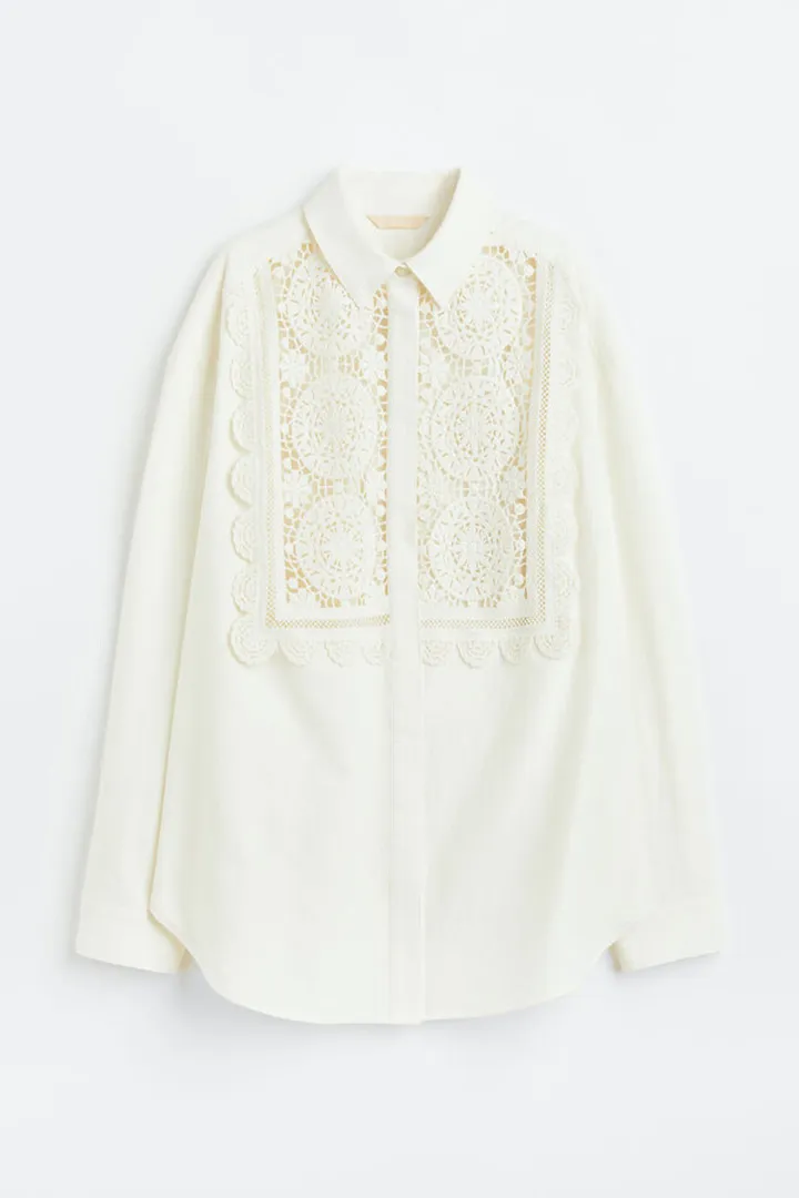 Lace-detail Shirt