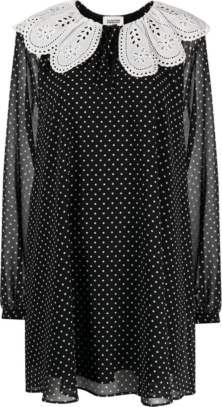 Refi long-sleeved short dress