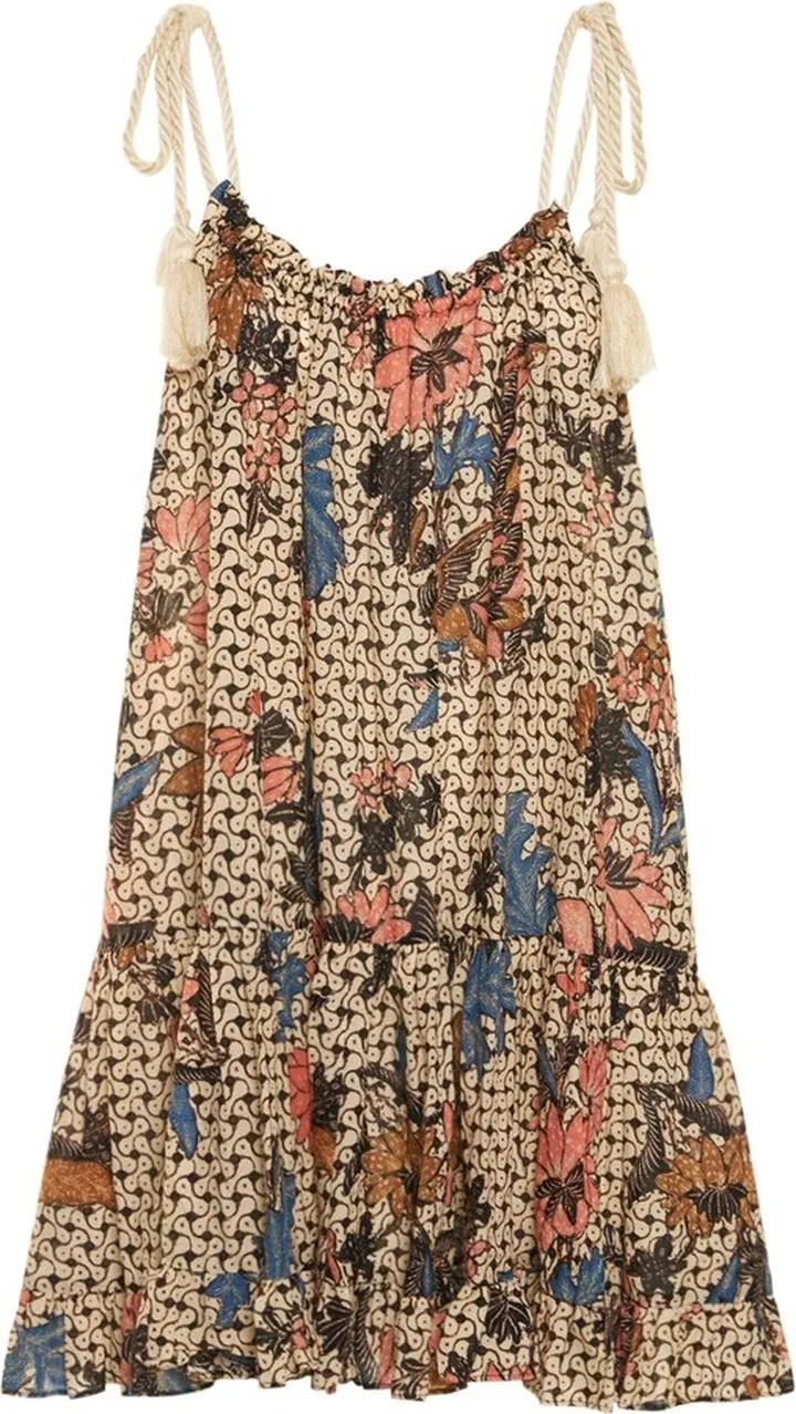 Trula cotton viscose printed mini dress
