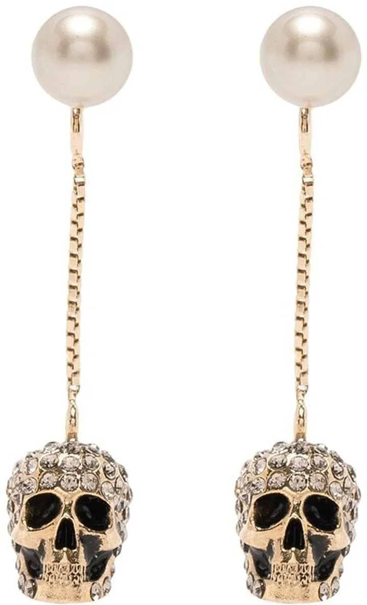 Pave Skull Earrings