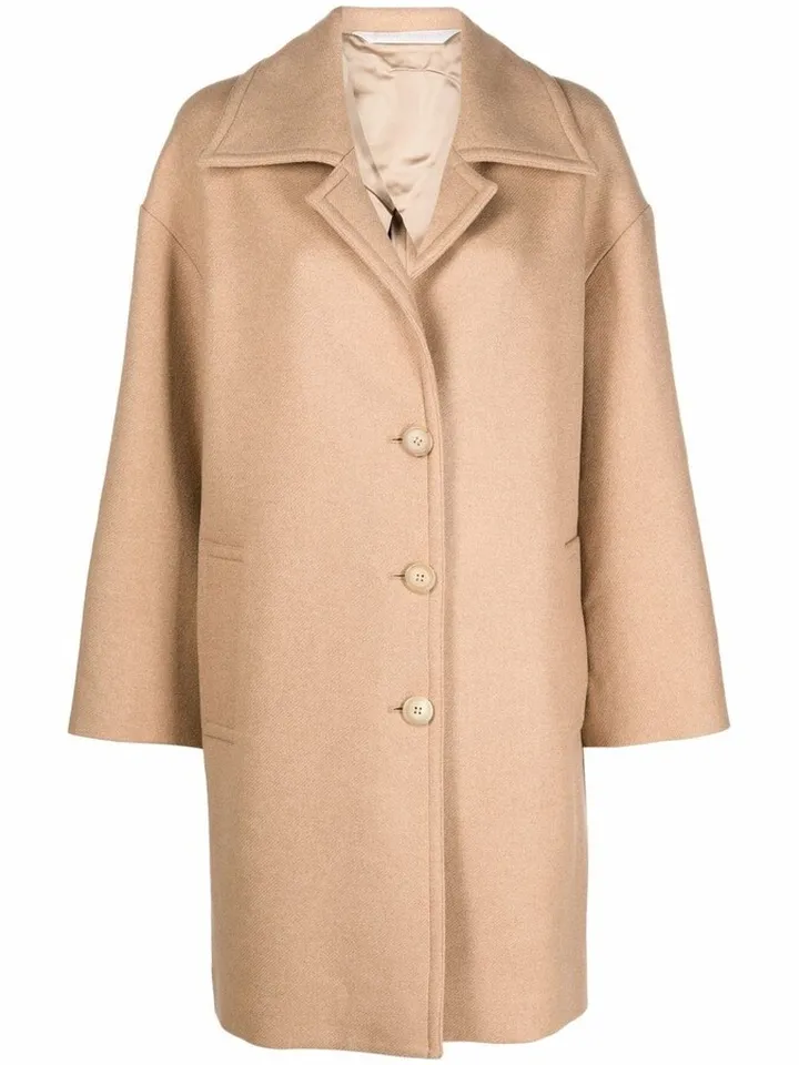 Logo-Print Oversized Coat