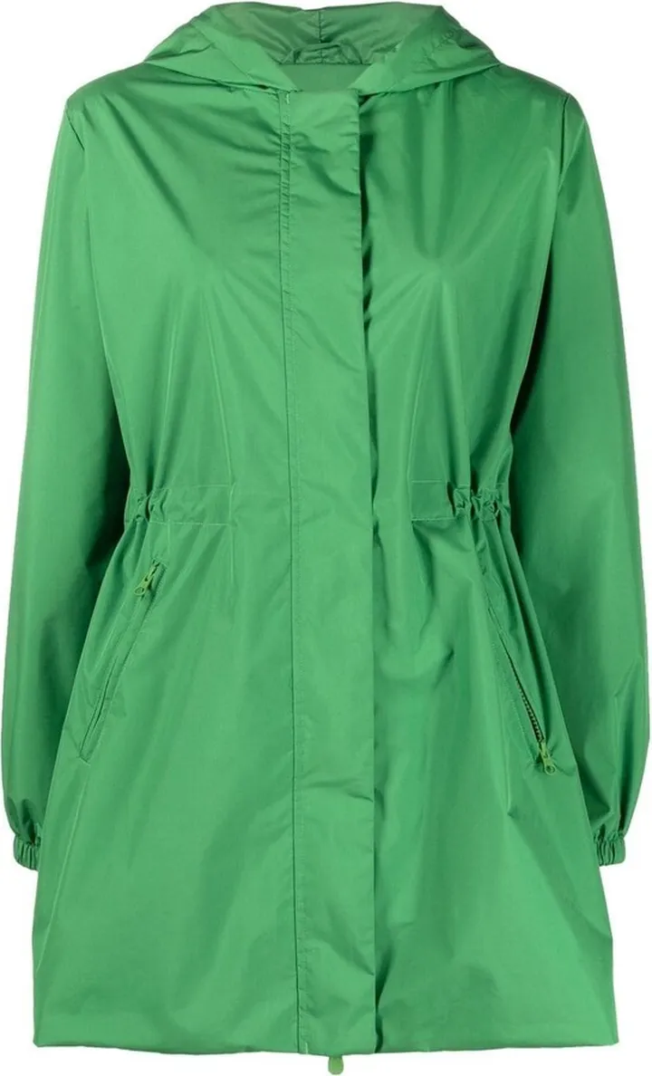 Storm-Flap Elasticated-Waist Parka