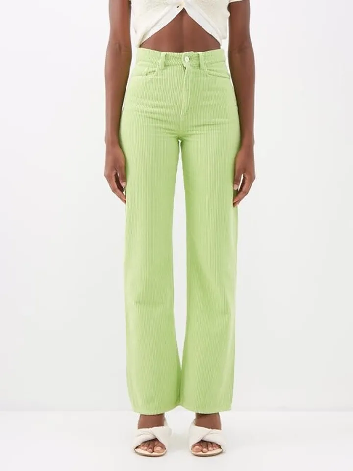 Rose Corduroy Straight-leg Trousers