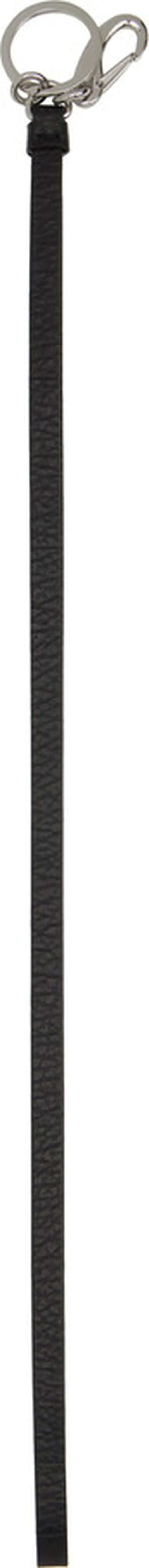 Maison Margiela Black Leather Keychain