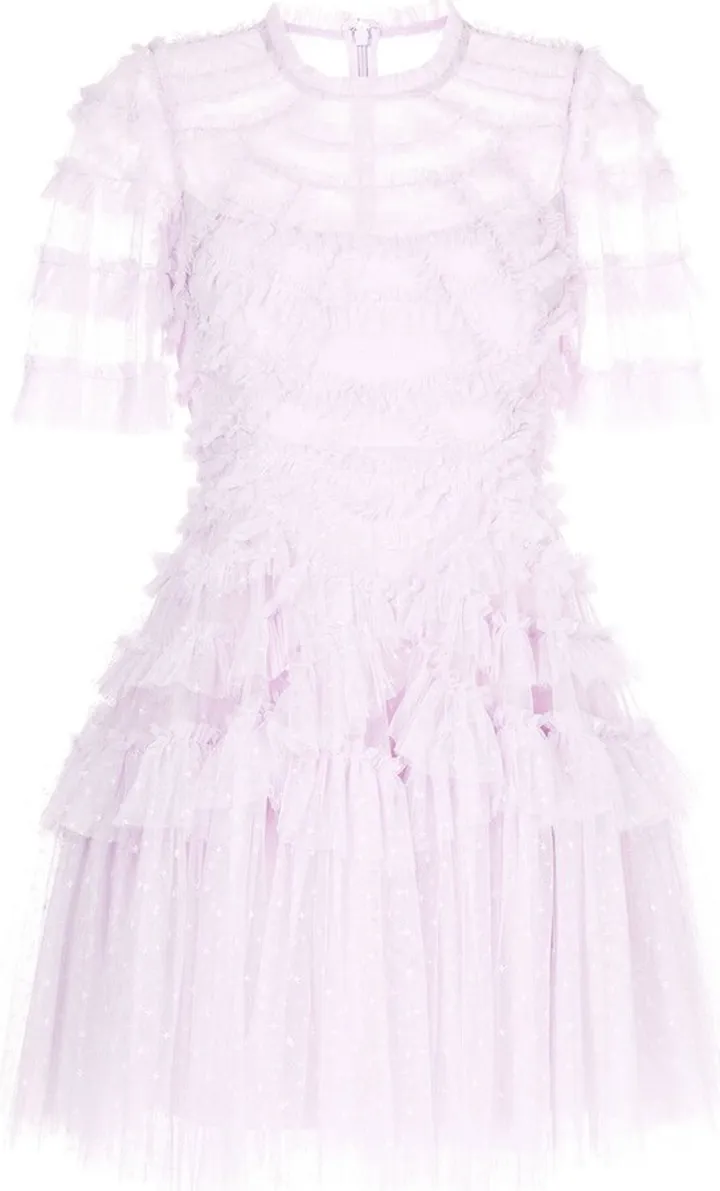 Marilla ruffled-tulle mini dress