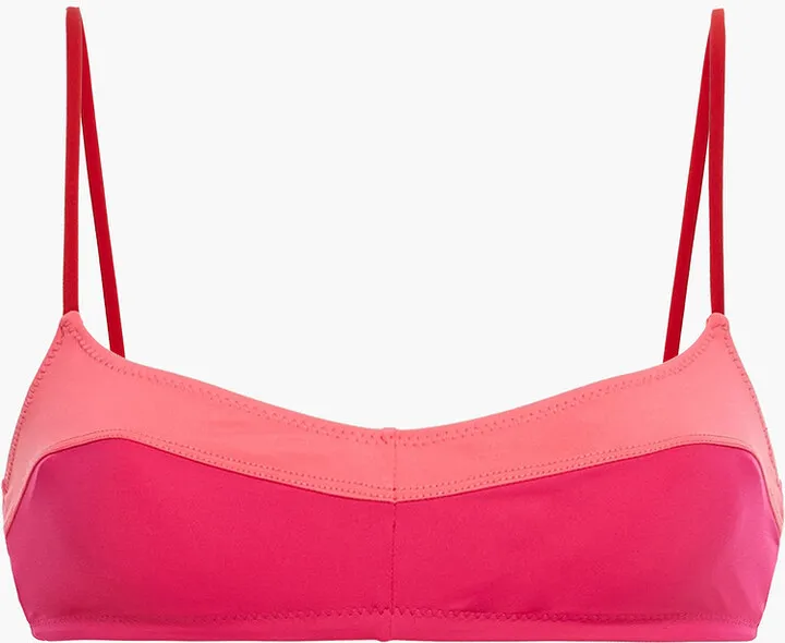 Lili two-tone bikini top