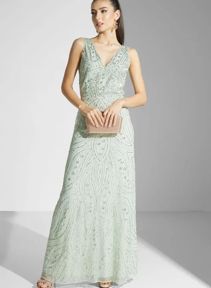 Embellished Maxi Dress