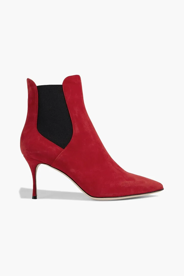 Suede ankle boots