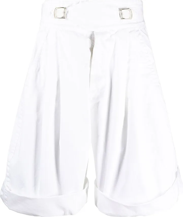 Wide-Leg Knee-Length Shorts