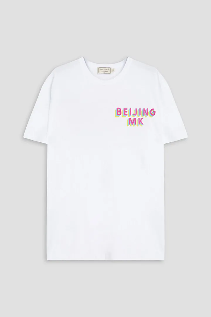 Printed cotton-jersey T-shirt
