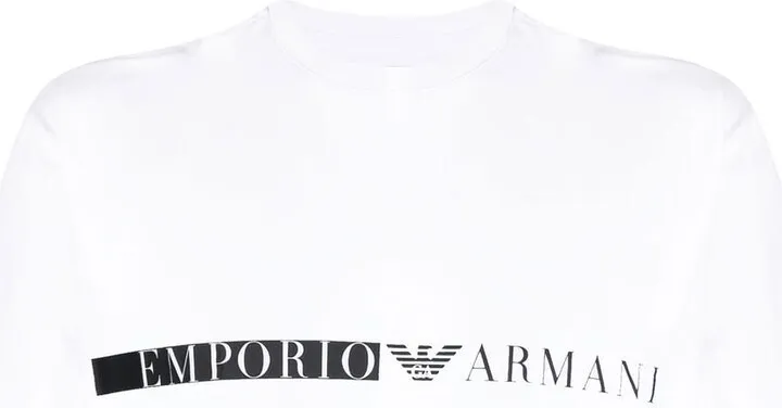 logo-print detail T-shirt