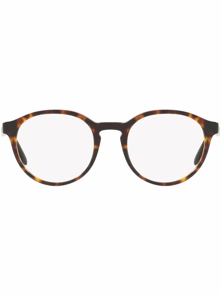 Tortoiseshell Round-Frame Glasses