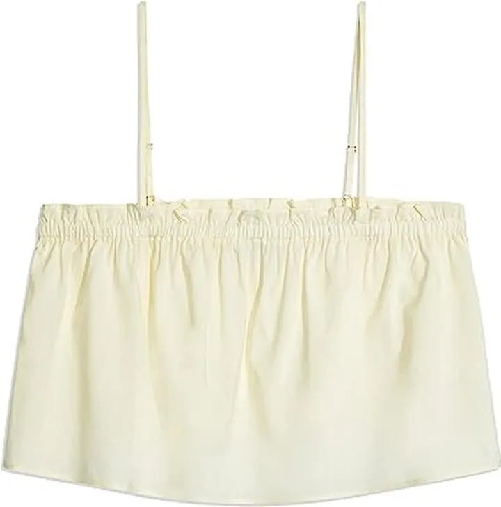 We Wore What Ruffle Cami Top (Ivory) Women's Clothing