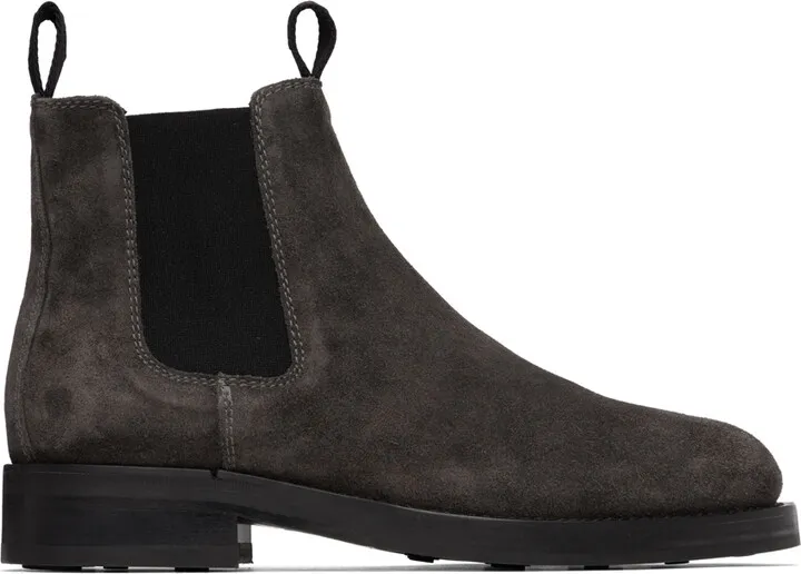 Belstaff Gray Longton Chelsea Boots