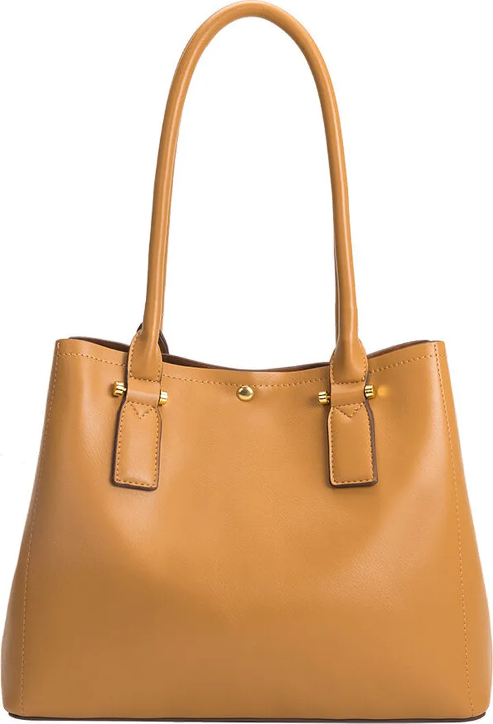 Isabella Camel Large Shoulder Bag