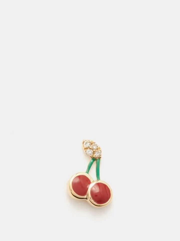 I Cherr-ish You Diamond & 18kt Gold Charm