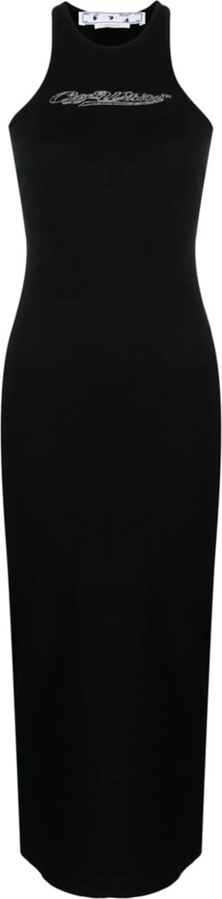 Black Bling Baseball Rowing Midi Dress