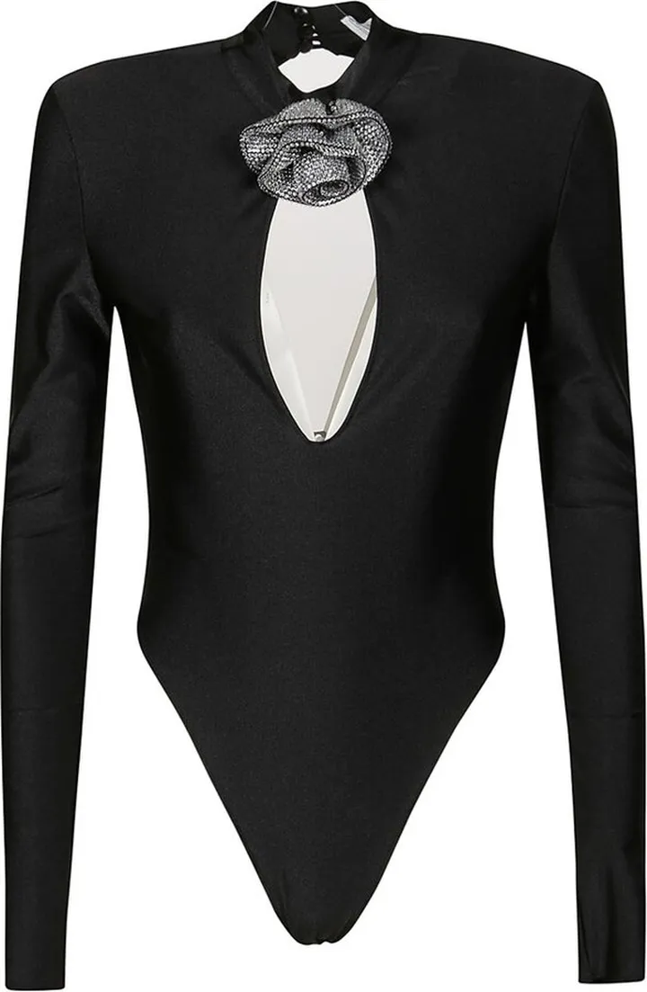 Giuseppe Di Morabito Cut-Out Floral Detailed Bodysuit