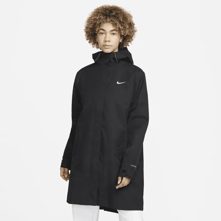 Women's Nike Sportswear Essential Storm-FIT Woven Parka Jacket in Black