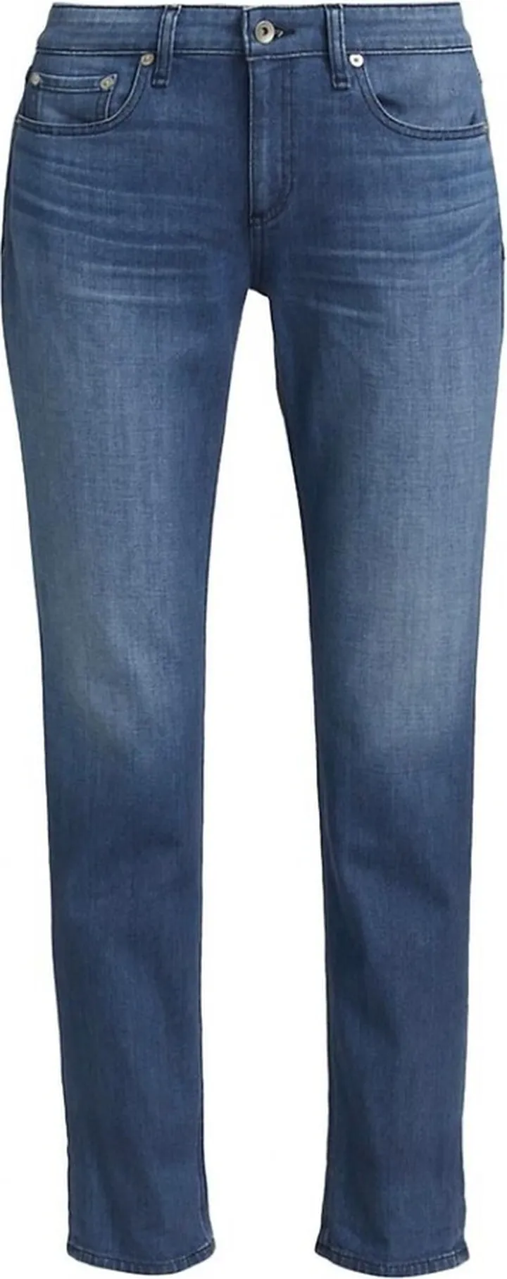 Dre Low-Rise Slim Boyfriend Jeans in Blue