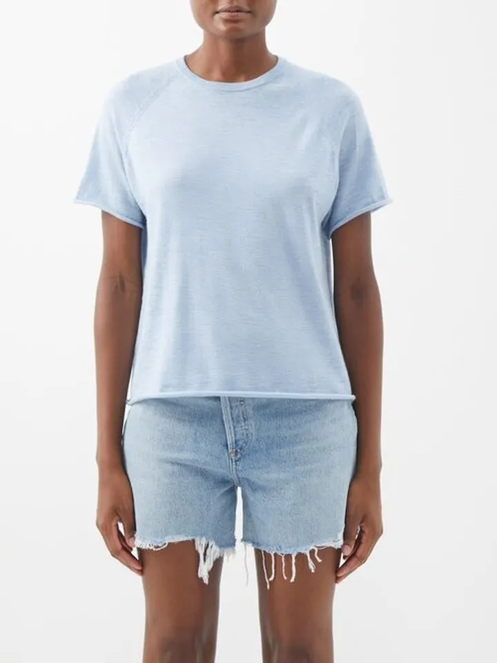 No.177 Todd Stretch-cashmere T-shirt