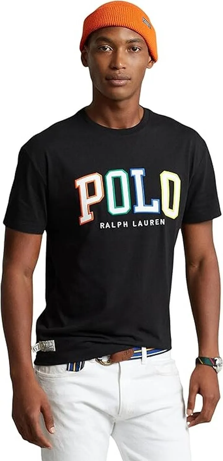 Polo Ralph Lauren Classic Fit Logo Jersey T-Shirt (Polo Black) Men's Clothing