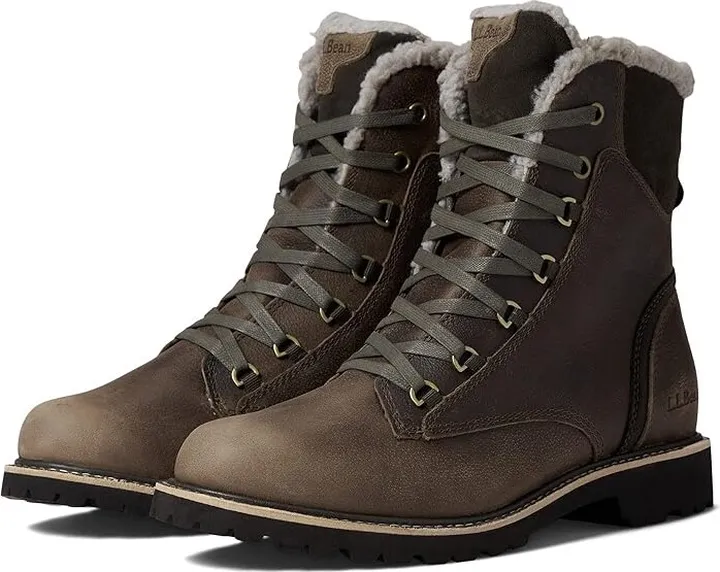 L.L.Bean Rugged Cozy Boot Lace-Up (Ash) Women's Shoes