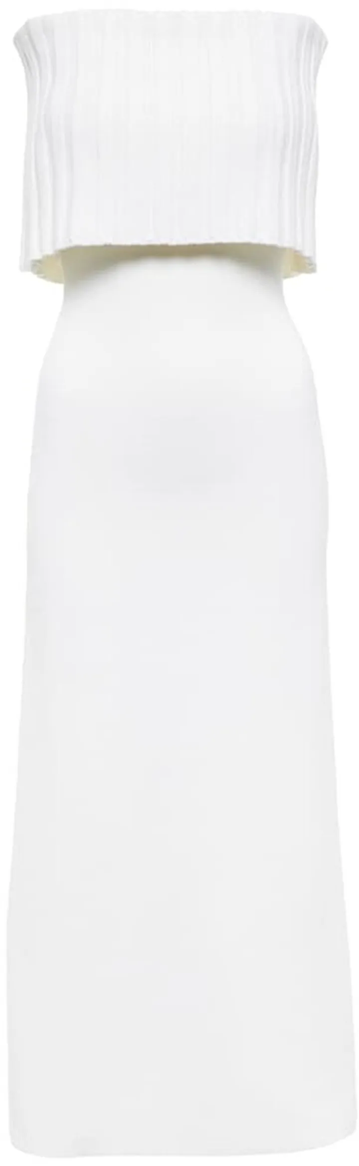 Risette off-shoulder wool midi dress