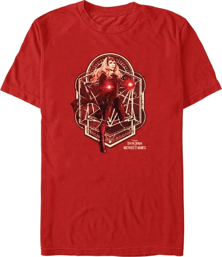Men's Marvel Doctor Strange in the Multiverse of Madness Wanda Maximoff T-Shirt - Red - Medium