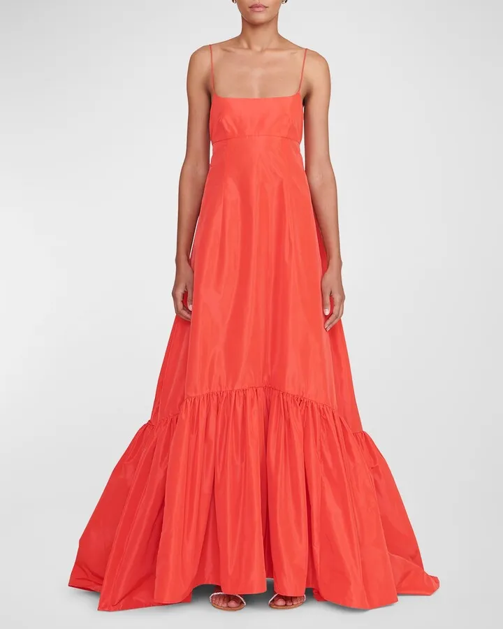 Florence Sleeveless Tie-Back Empire Gown