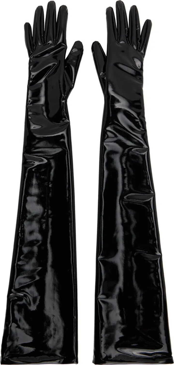 Gucci Black Long Bitsy Gloves