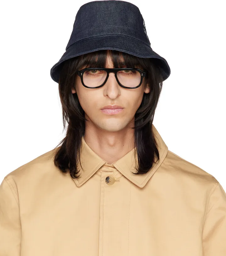 A.P.C. Navy Mark Fearless Bucket Hat