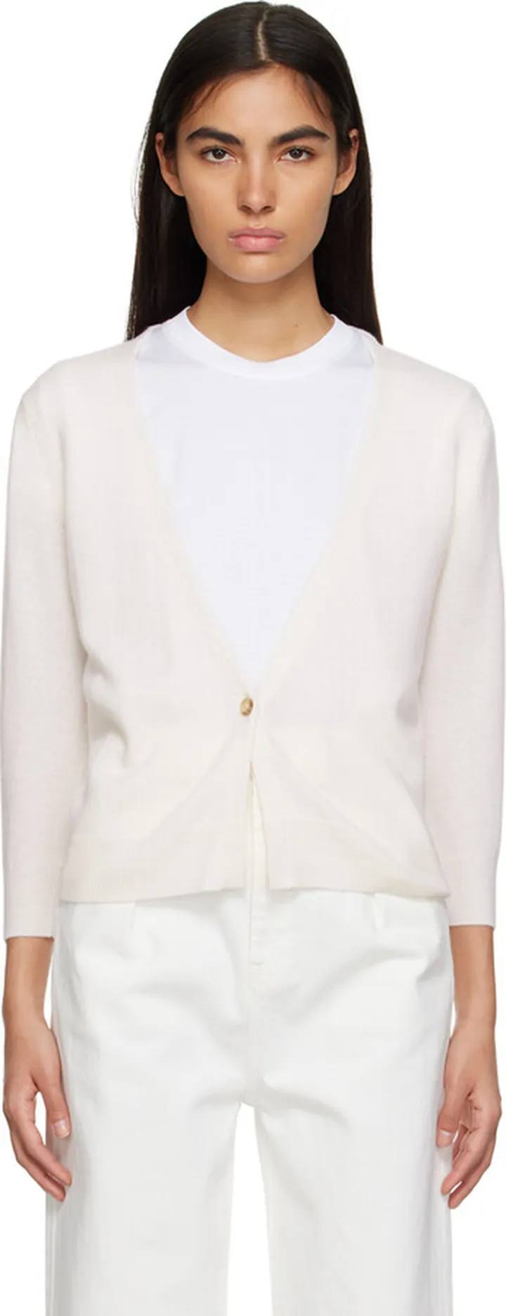 Loulou Studio Off-White Cupo Cardigan